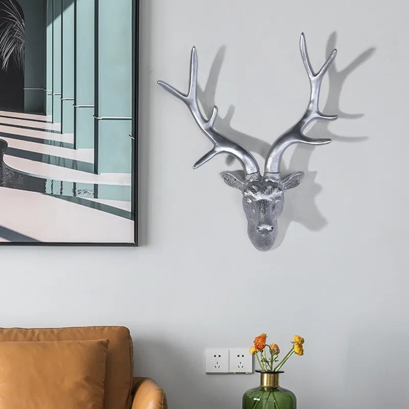 Rusticredeer - hjortehoved vægdekoration