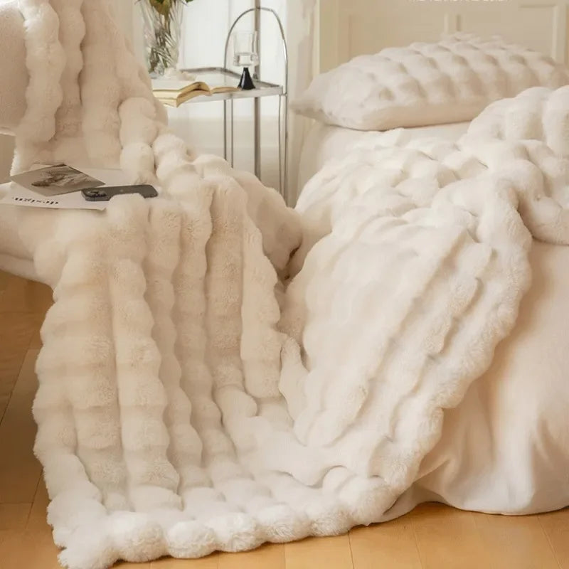 Plushcozy | vintertæppe i imiteret pels