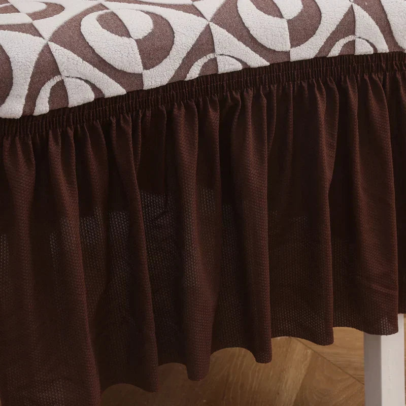 LuxRuffle | elastisk stolebetræk med nederdel