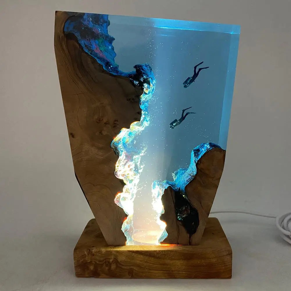 OceanDepths | ocean karst diver bordlampe