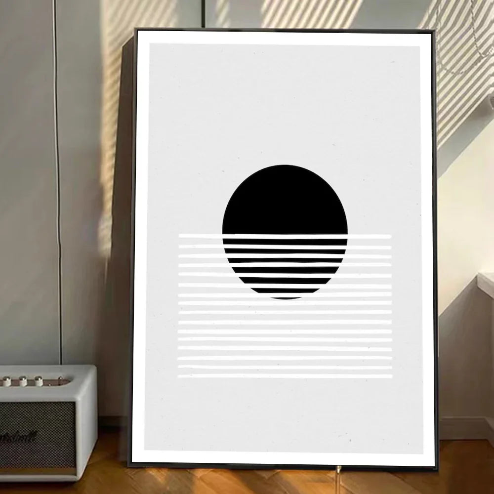 Moontide | ocean wave selvklæbende plakatkunst