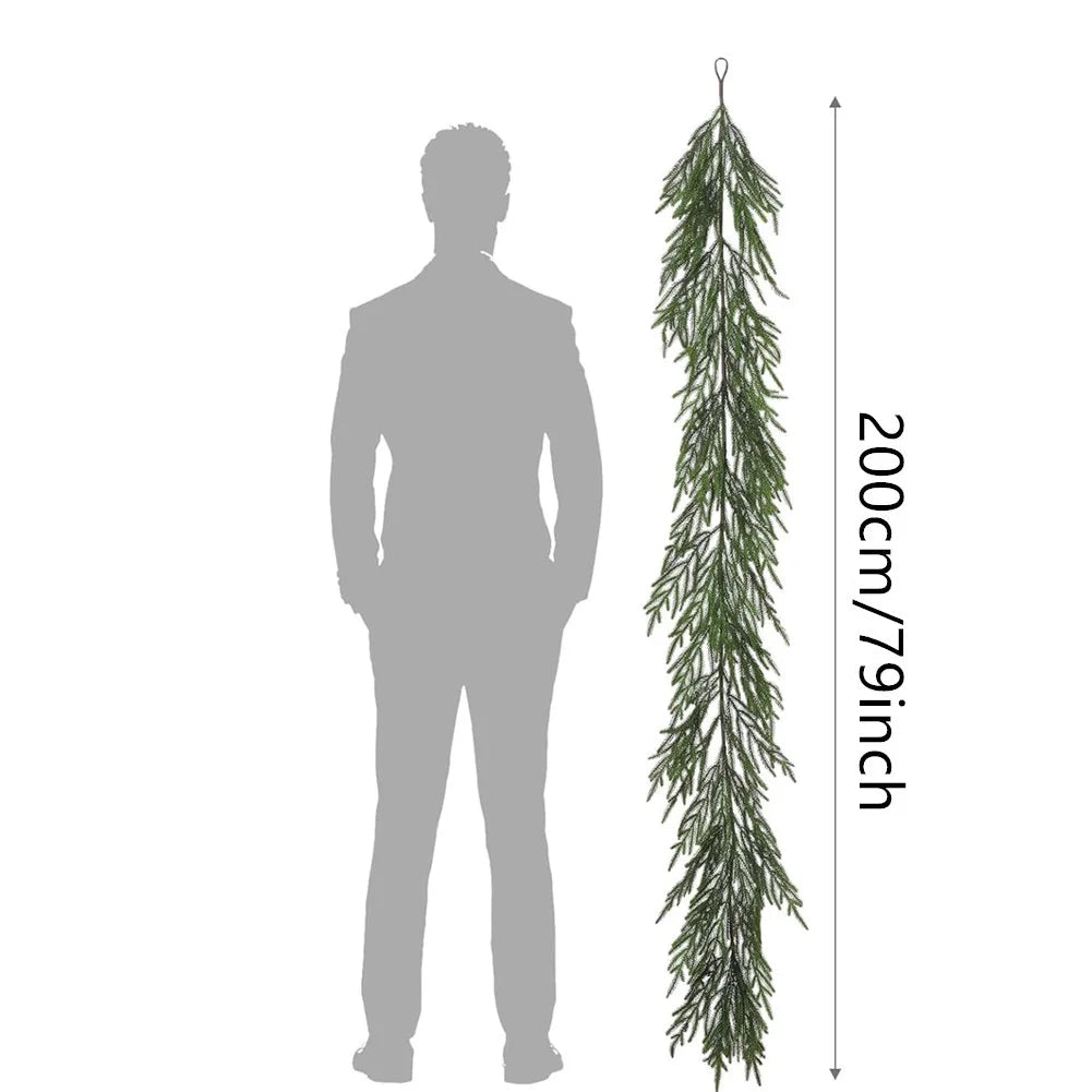 GreenChristmas | realistisk grankranse-dekoration
