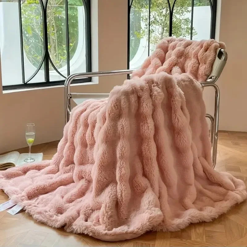 Plushcozy | vintertæppe i imiteret pels
