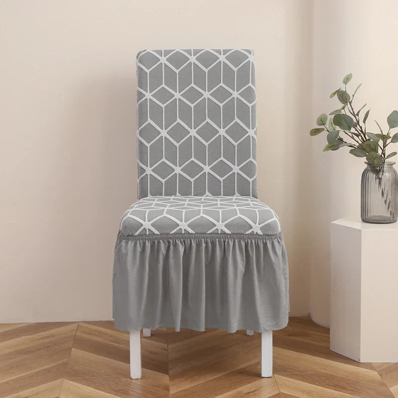 LuxRuffle | elastisk stolebetræk med nederdel
