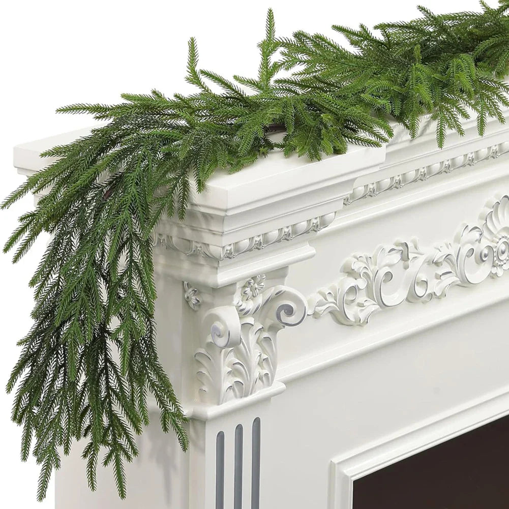 GreenChristmas | realistisk grankranse-dekoration