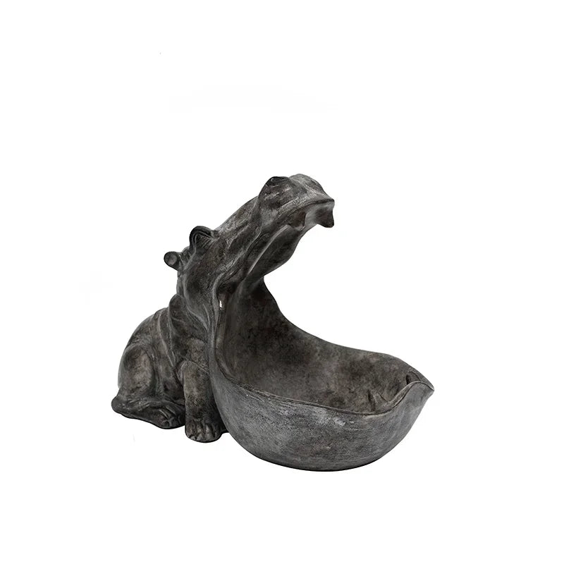 Hippohaven - dekoration af flodhestefigur