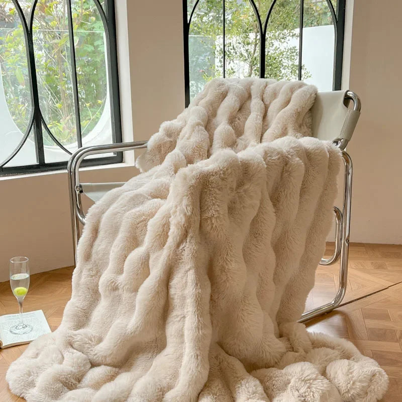 Plushcozy | vintertæppe i imiteret pels