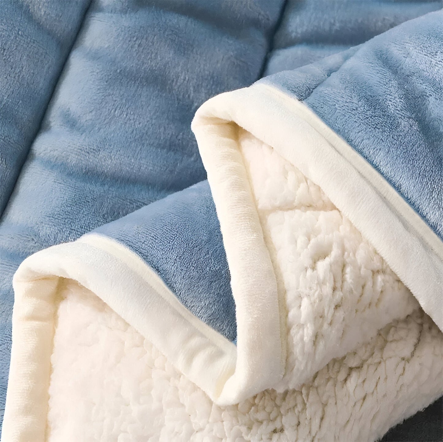 Luksus Sherpa fleece tæppe - super blødt, utrolig hyggeligt og varmt