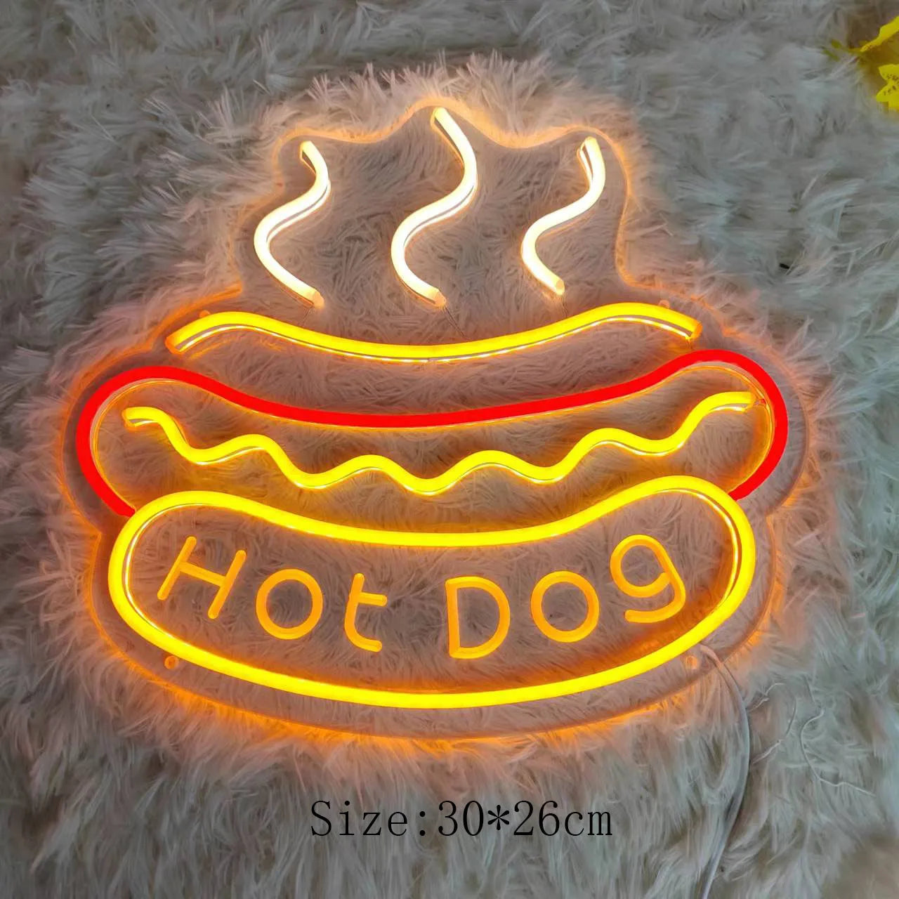 Quickbite - fastfood neonskilt natlys