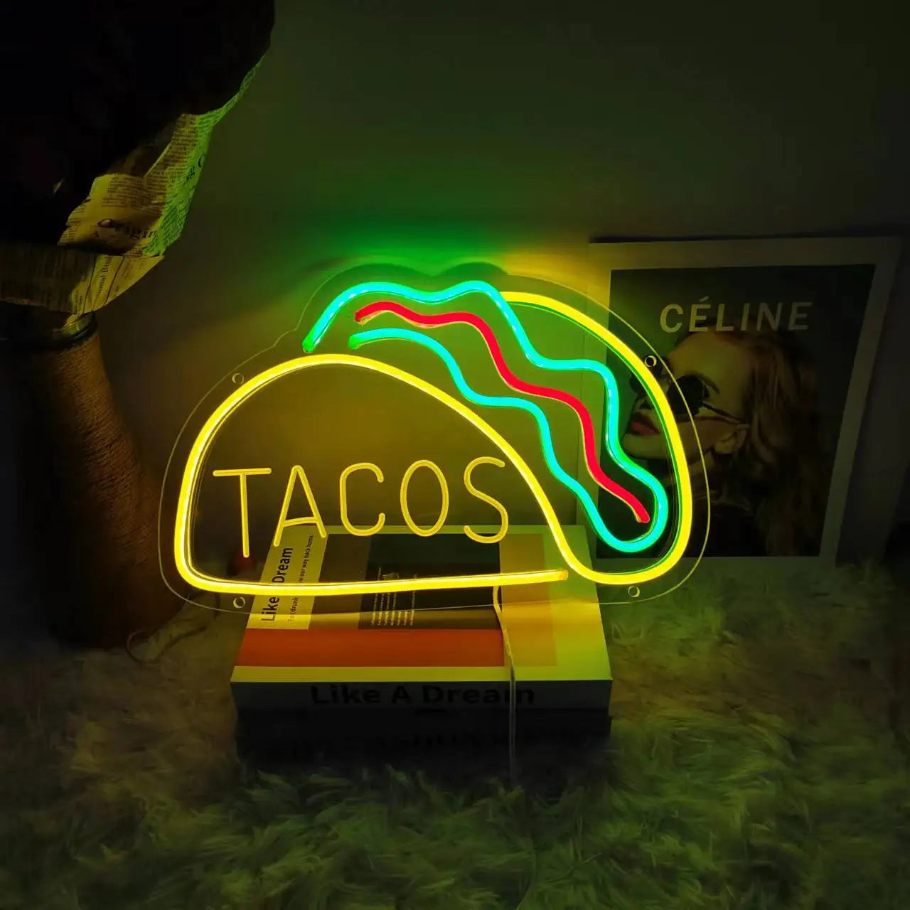 Quickbite - fastfood neonskilt natlys