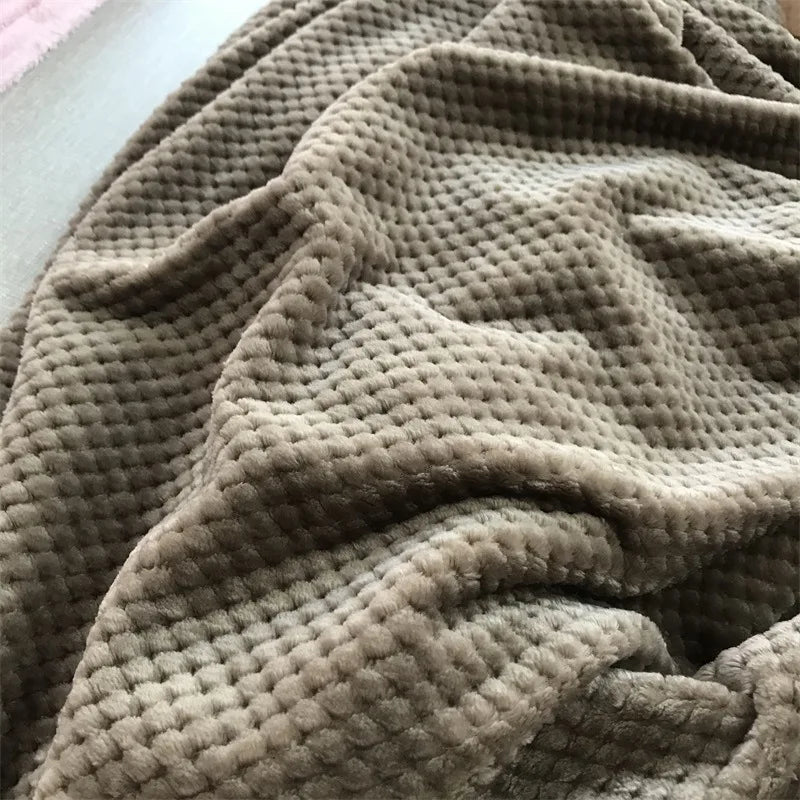 Flannelbliss - fortykket plaid tæppe