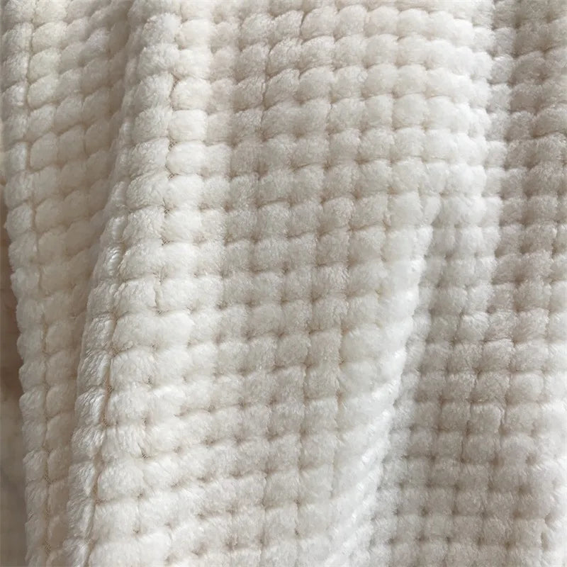 Flannelbliss - fortykket plaid tæppe