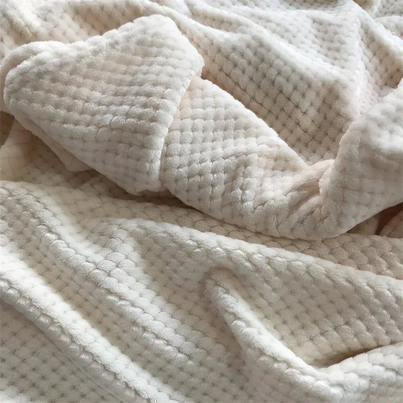 Flannelbliss - fortykket plaid tæppe