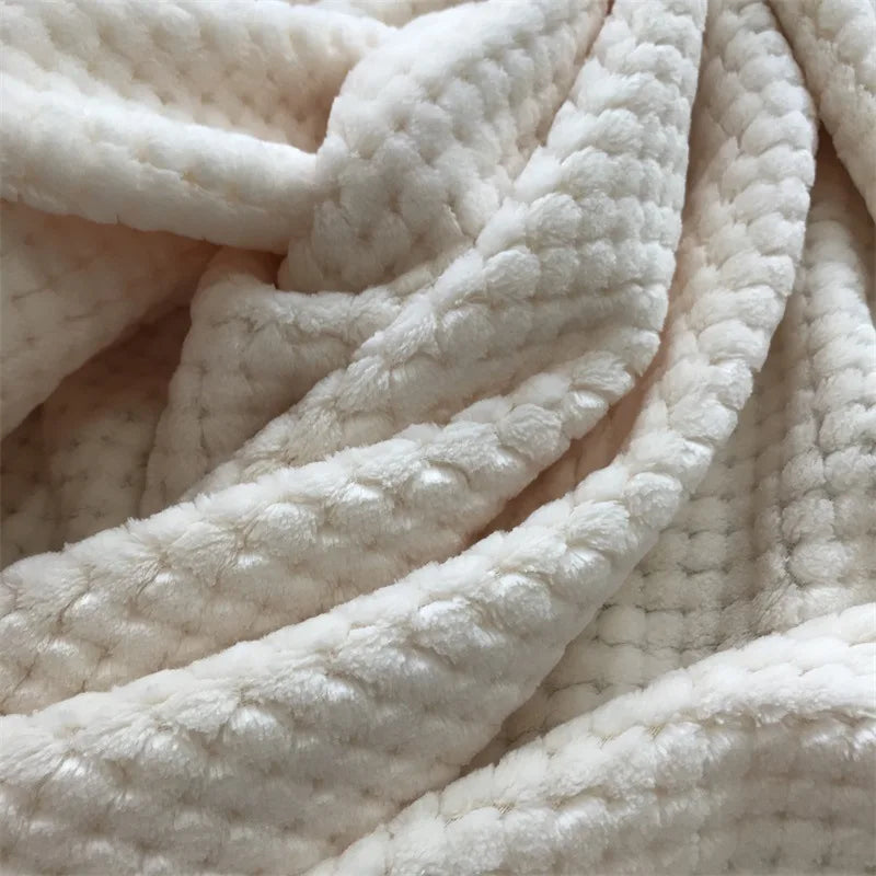 Flannelbliss - fortykket plaid tæppe