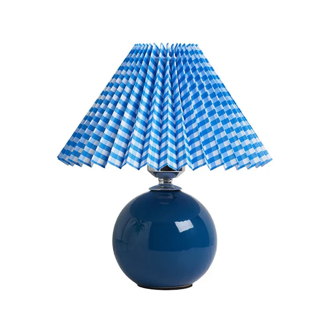 Antique Pleated - vintage bordlampe med plisseret skærm