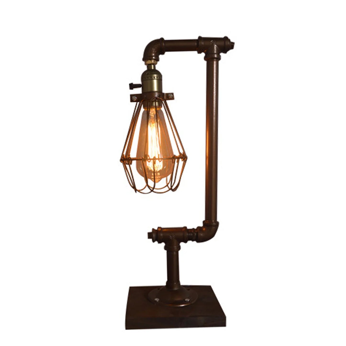 Vintageessence - vintage metal bordlampe