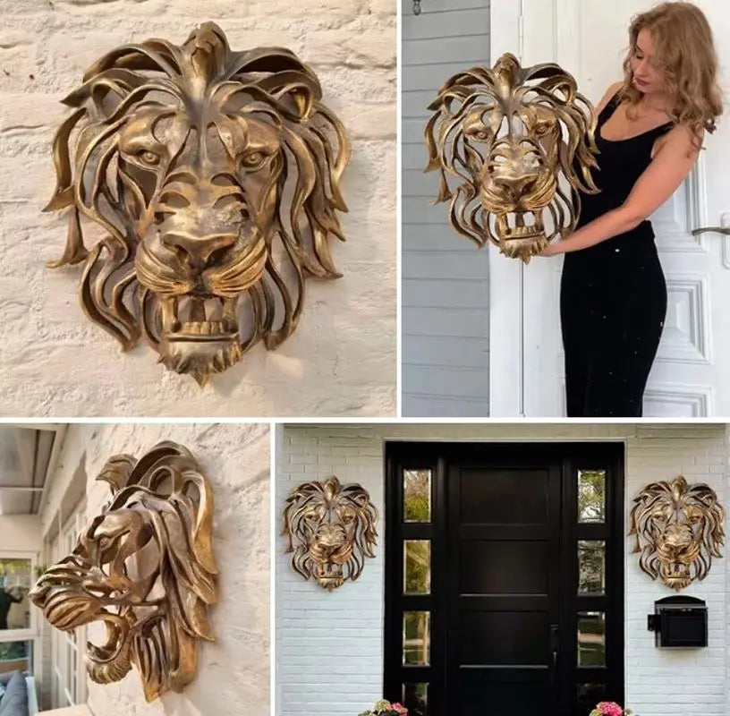 RegalRoar Lion - løvehoved vægskulptur