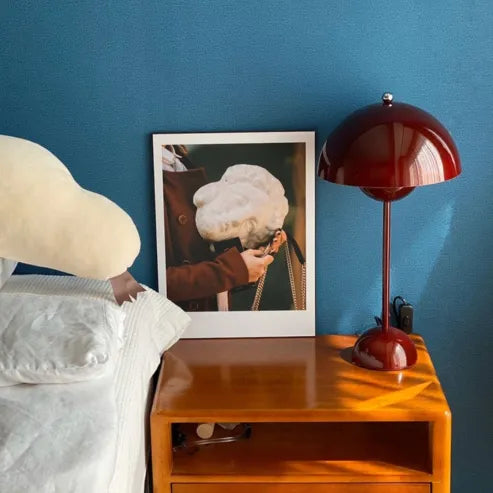 Flowerpot vp9 bordlampe, minimalistisk metal, kreativ sidelampe