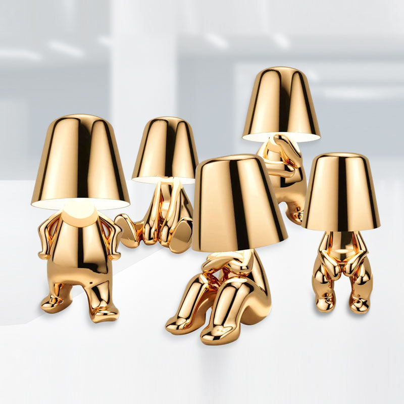 RegalGlow | gylden man bordlampe