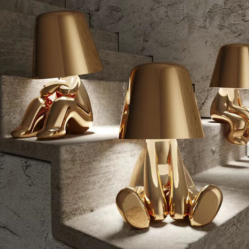 RegalGlow | gylden man bordlampe