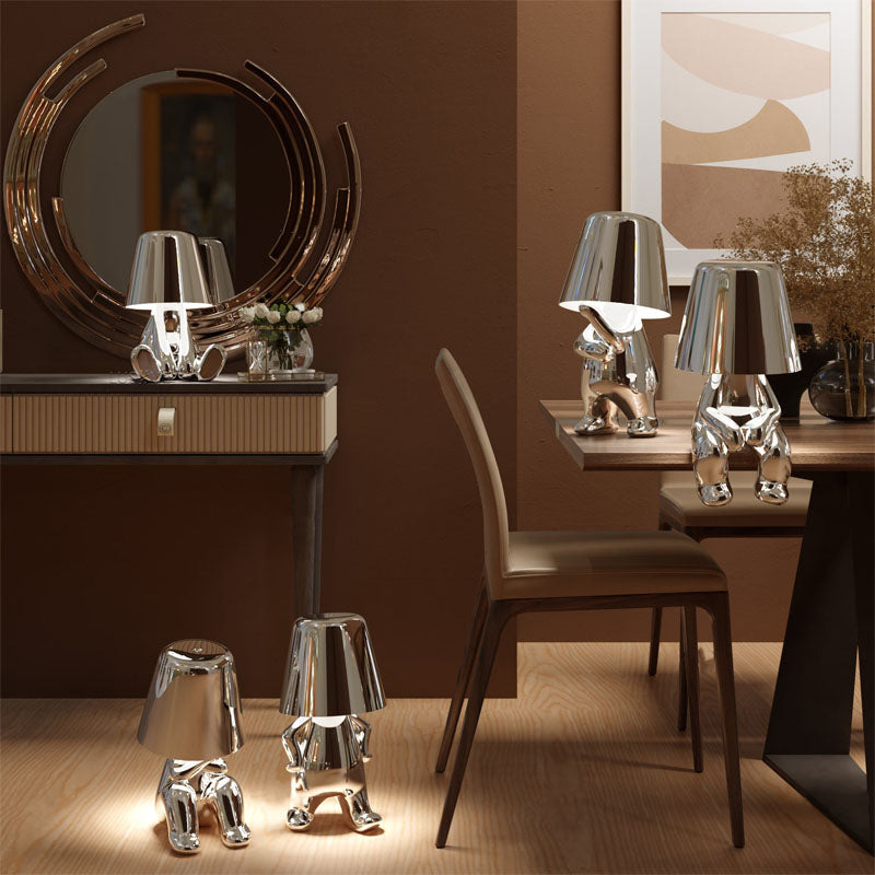 RegalGlow | gylden man bordlampe