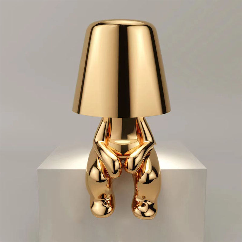 RegalGlow | gylden man bordlampe
