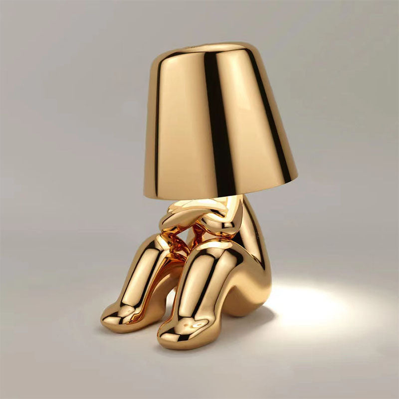 RegalGlow | gylden man bordlampe
