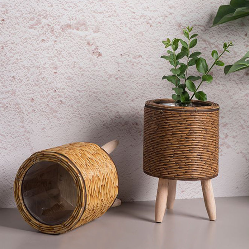 WeaveStand | blomsterkrukke i rattan