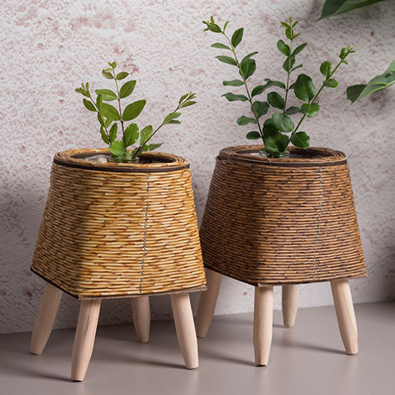 WeaveStand | blomsterkrukke i rattan
