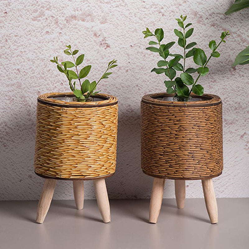 WeaveStand | blomsterkrukke i rattan