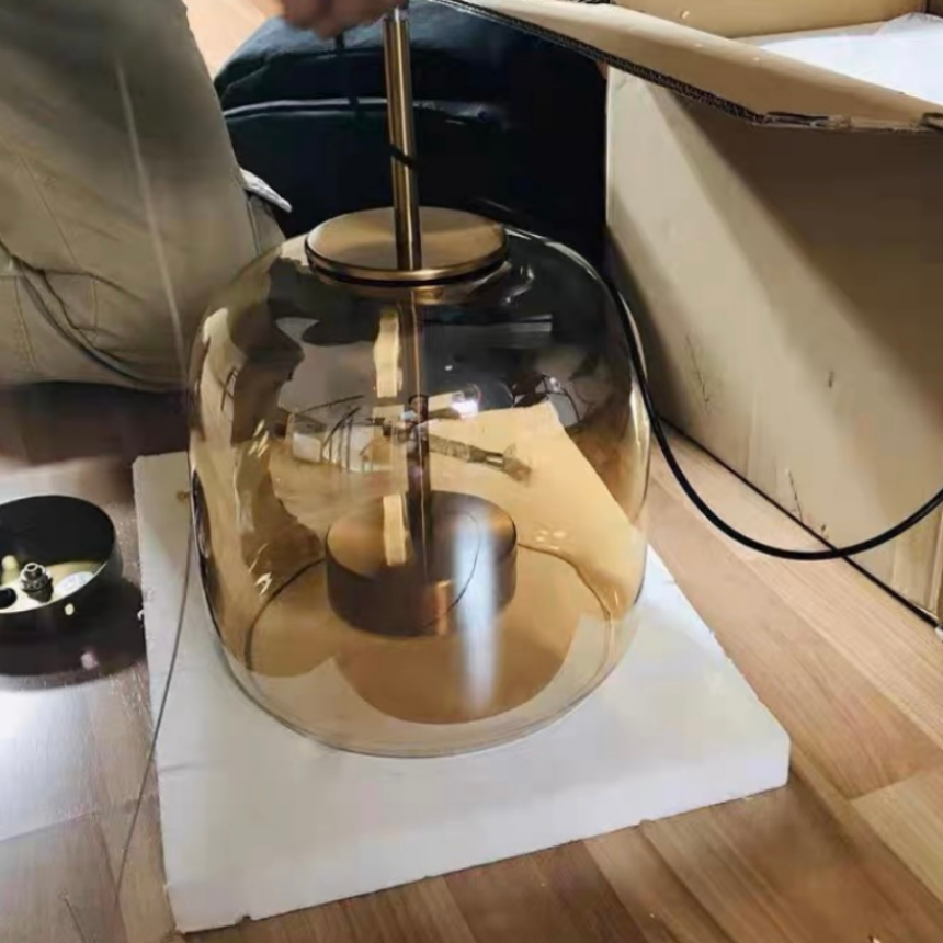 Moderne pendellamper i glas