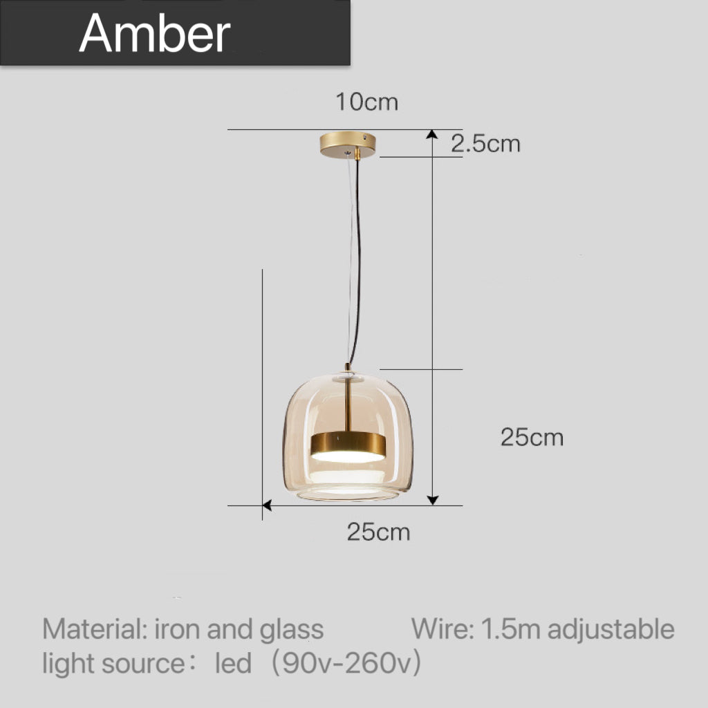 Moderne pendellamper i glas
