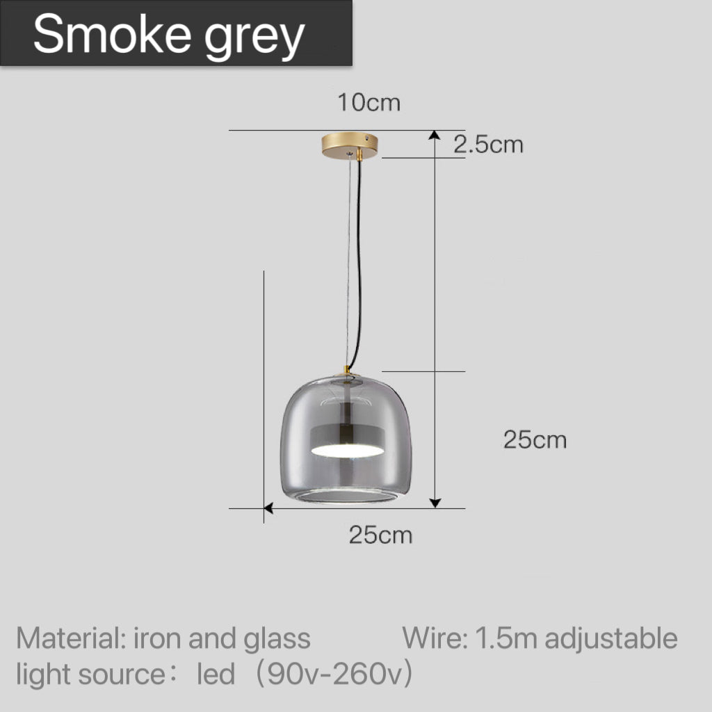 Moderne pendellamper i glas