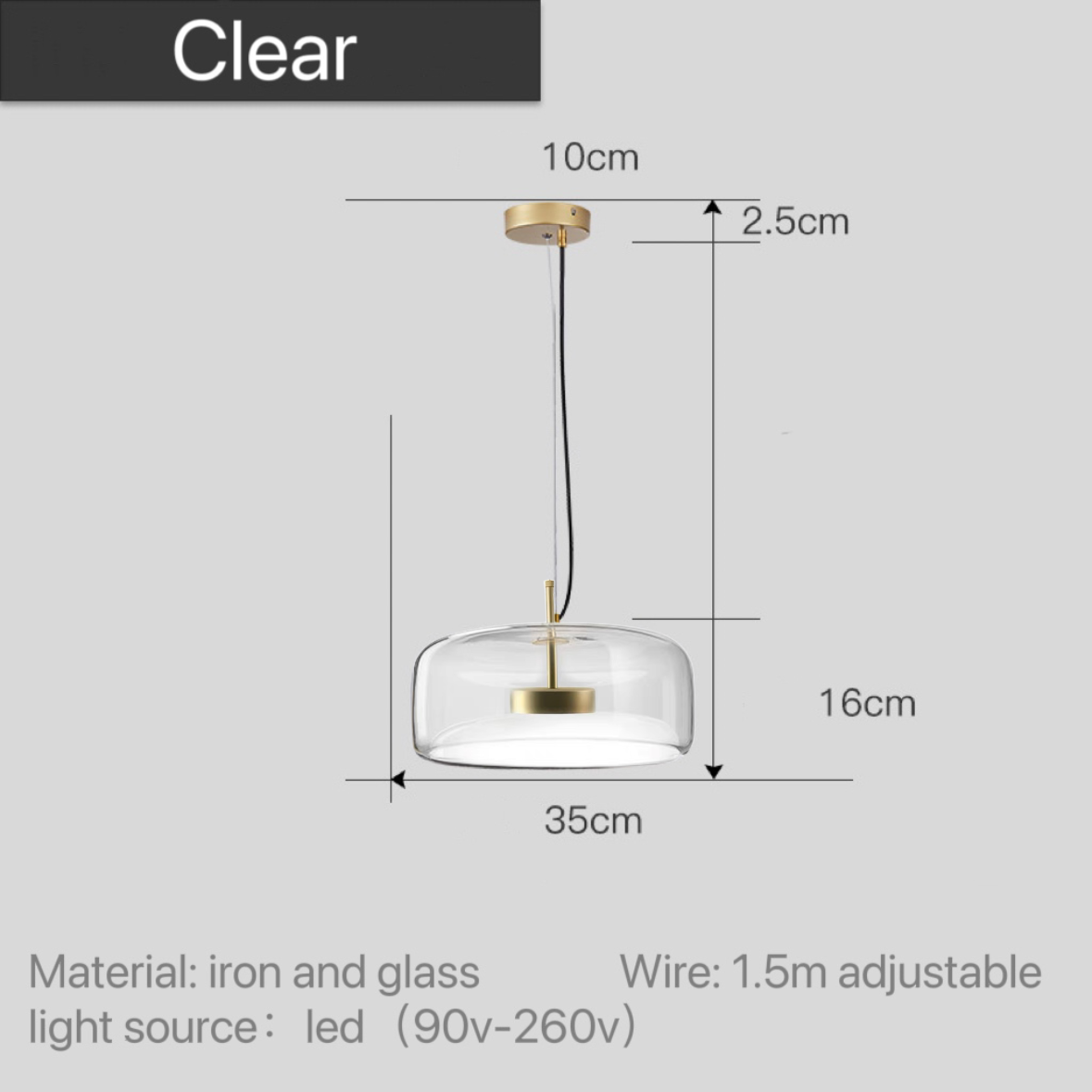 Moderne pendellamper i glas
