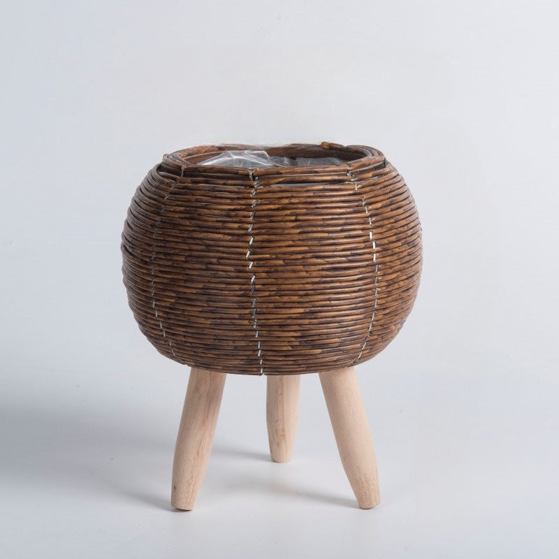 WeaveStand | blomsterkrukke i rattan