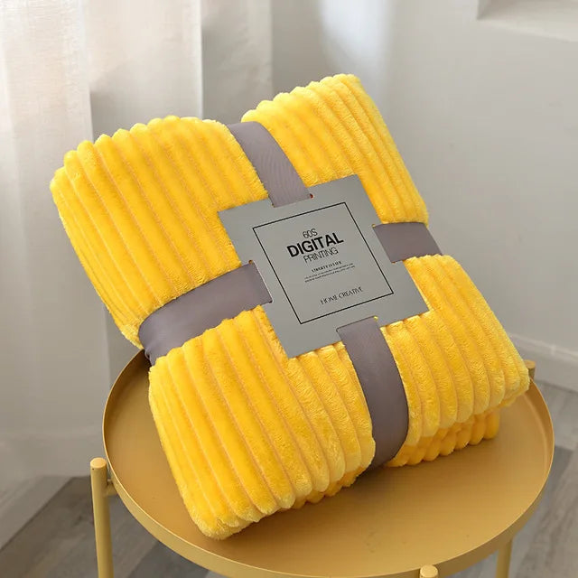LuxeLine | stribede flanneltæpper