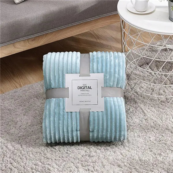 LuxeLine | stribede flanneltæpper