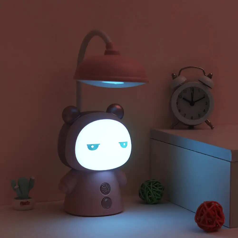 Lunefuldt - tegneserie-bordlampe