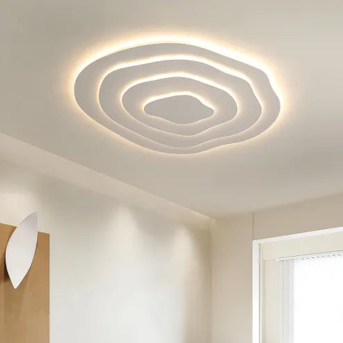 Minimalistisk irregulær rund loftslampe led-lampe i speciel form