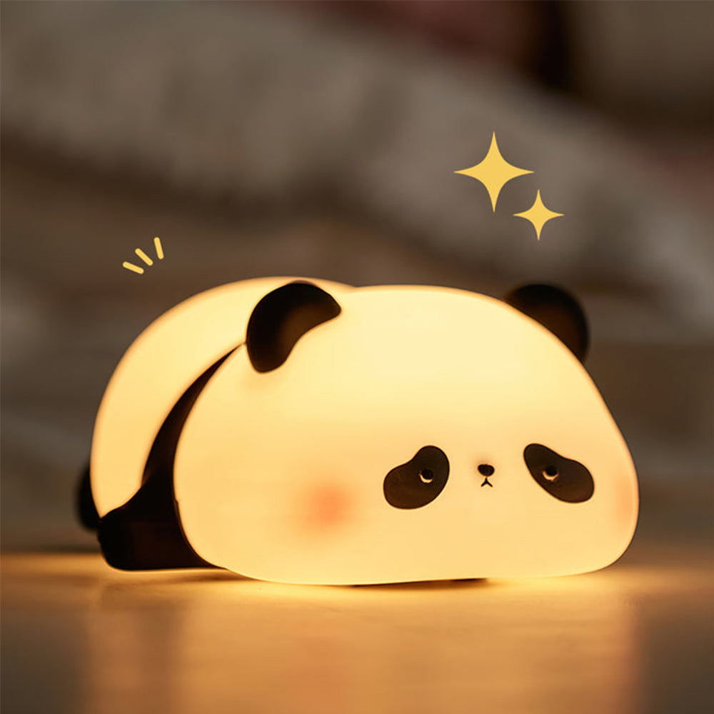 Panda - led silikone soveværelse natlampe bordlampe