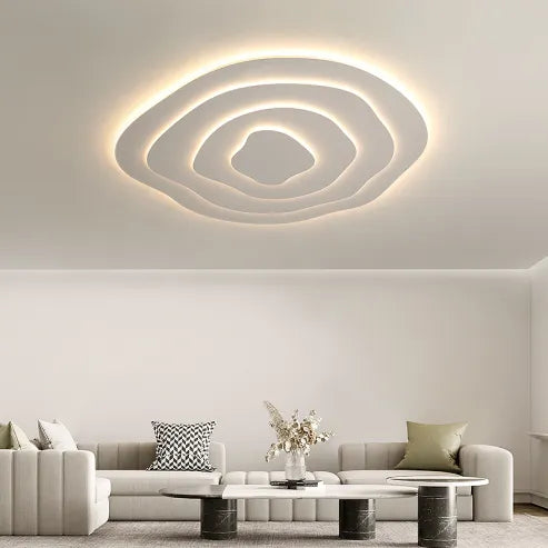 Minimalistisk irregulær rund loftslampe led-lampe i speciel form