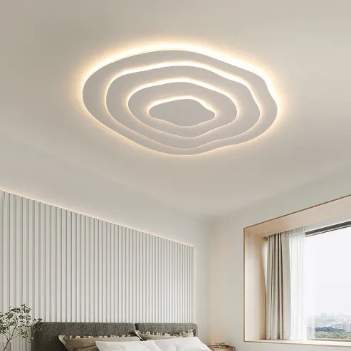 Minimalistisk irregulær rund loftslampe led-lampe i speciel form