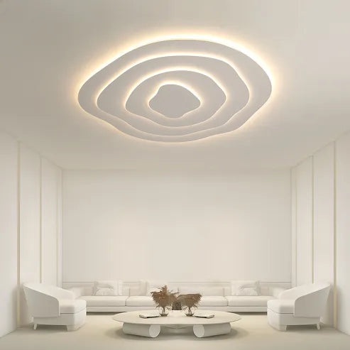 Minimalistisk irregulær rund loftslampe led-lampe i speciel form