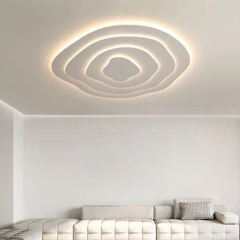 Minimalistisk irregulær rund loftslampe led-lampe i speciel form
