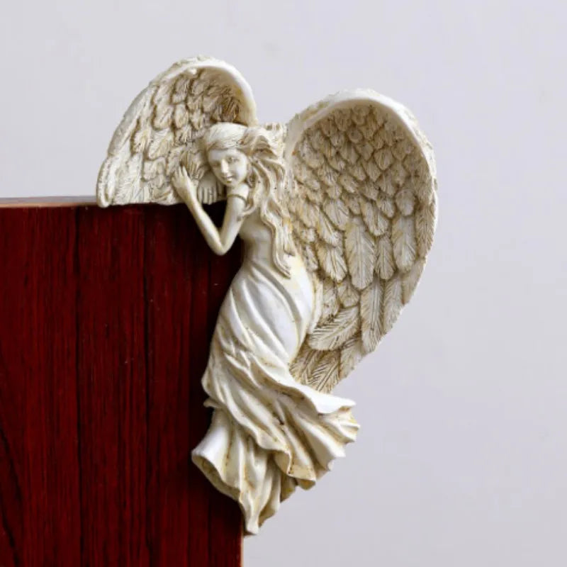 Angelglow - white winged angel decor