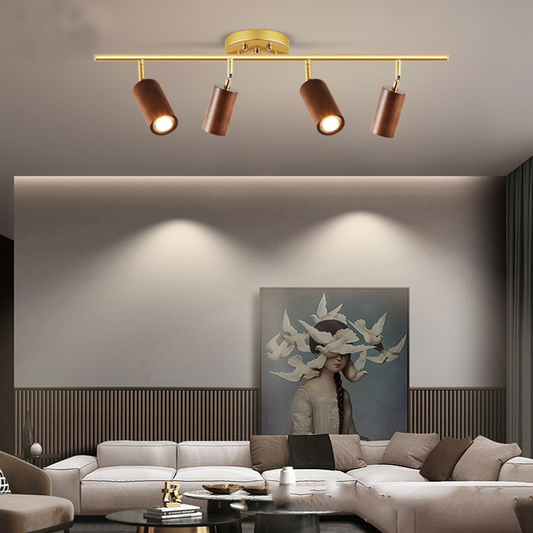 Cylindrabright-spotlights - sort-hvide led-loftslamper til indbygning