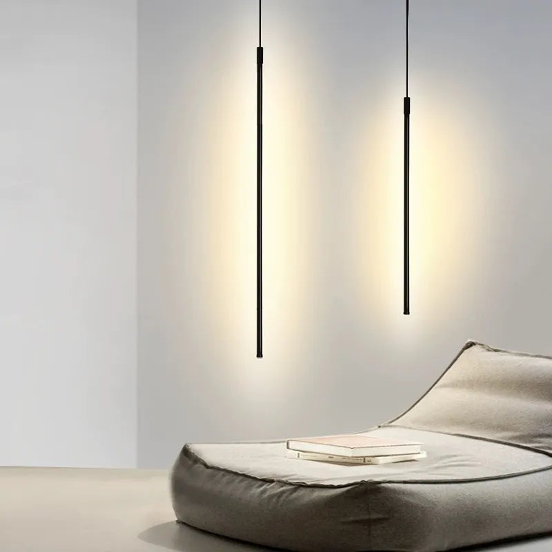Simplystrip-pendel - elegant sort lineær led-pendel