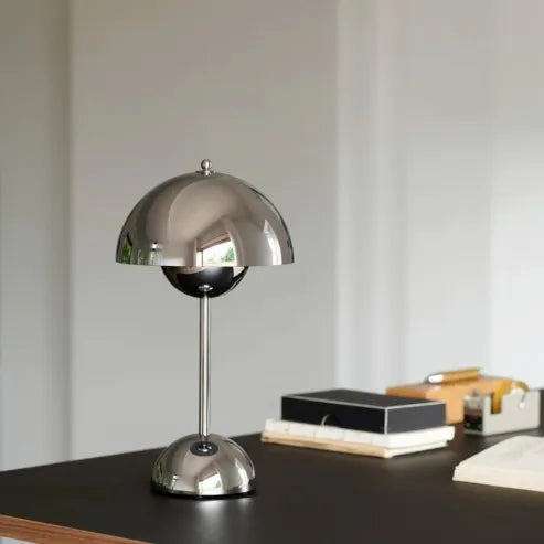 Flowerpot vp9 bordlampe, minimalistisk metal, kreativ sidelampe
