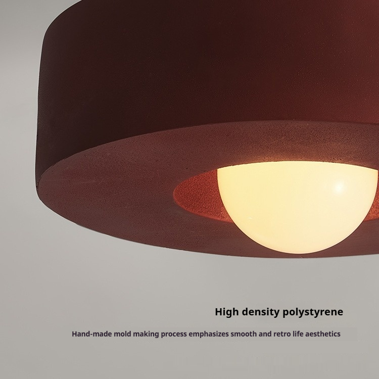 Vintaflash loftslampe - metallisk retro sort/hvid led-loftslampe