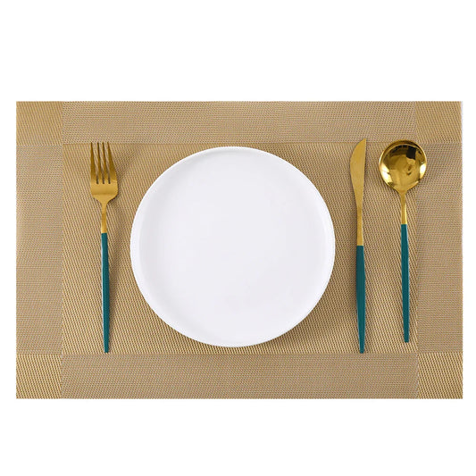 GoldenMinimalist - varmebestandige vævede dækkeservietter